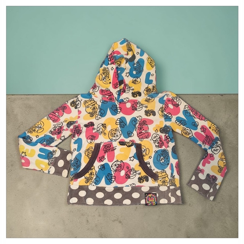 Love Revolution AOP Hoodie Y2K Harajuku Kawaii Vintage Rare